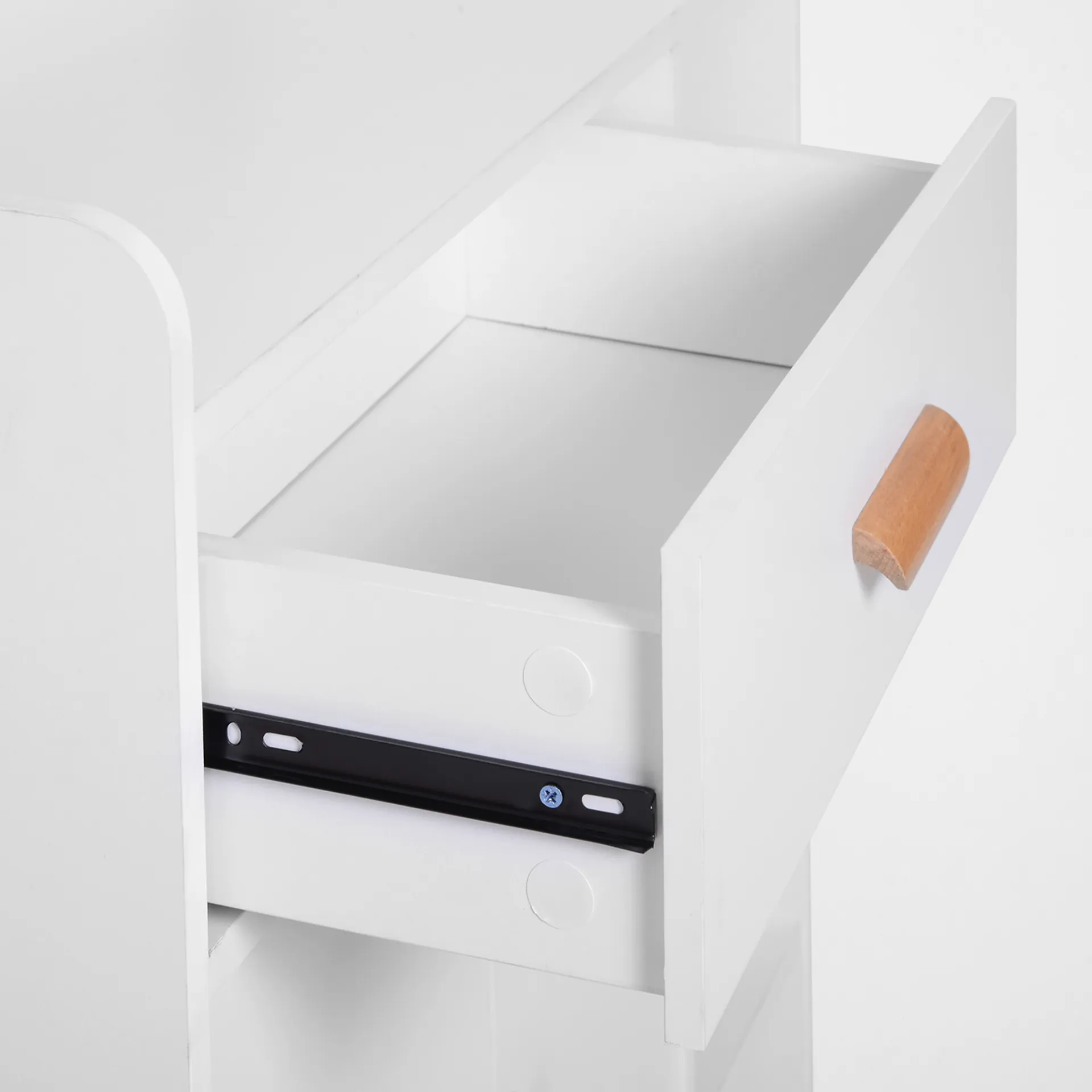 HOMCOM White Sideboard with Storage Drawer for Hallway, Kitchen, Bedroom, and Living Room - Stylish and Functional Floor Cupboard