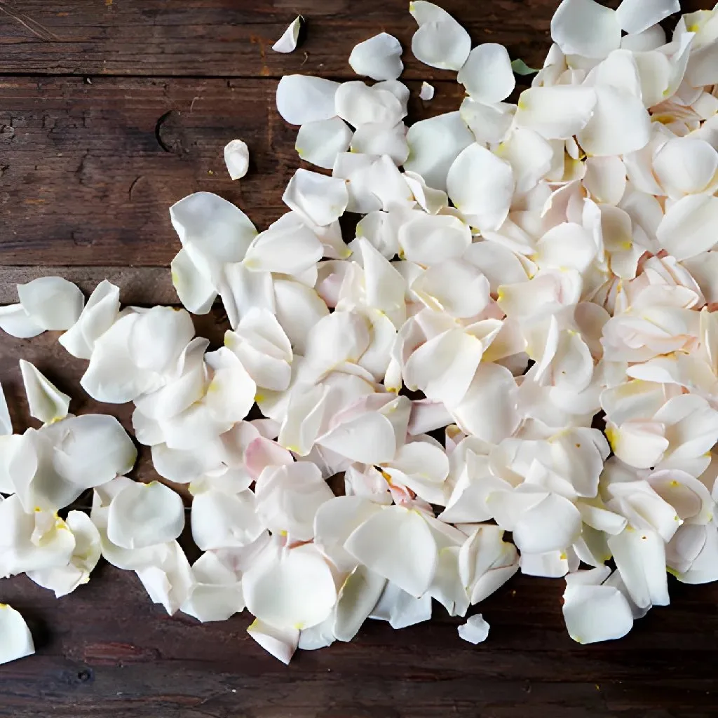 Ivory Pink Garden Rose Petals