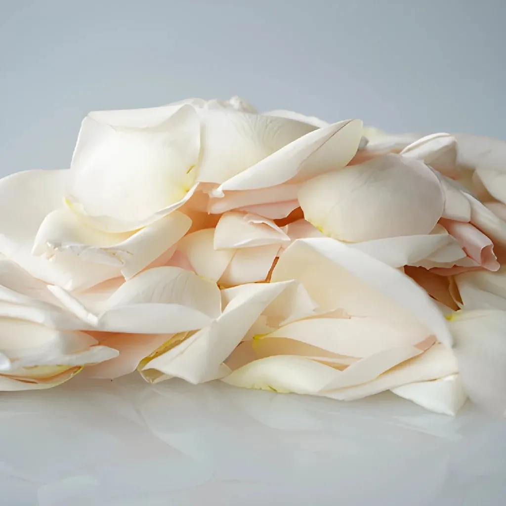 Ivory Pink Garden Rose Petals