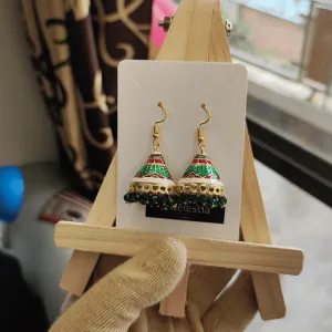 Jewelestia Regal Meenakari Jhumkas