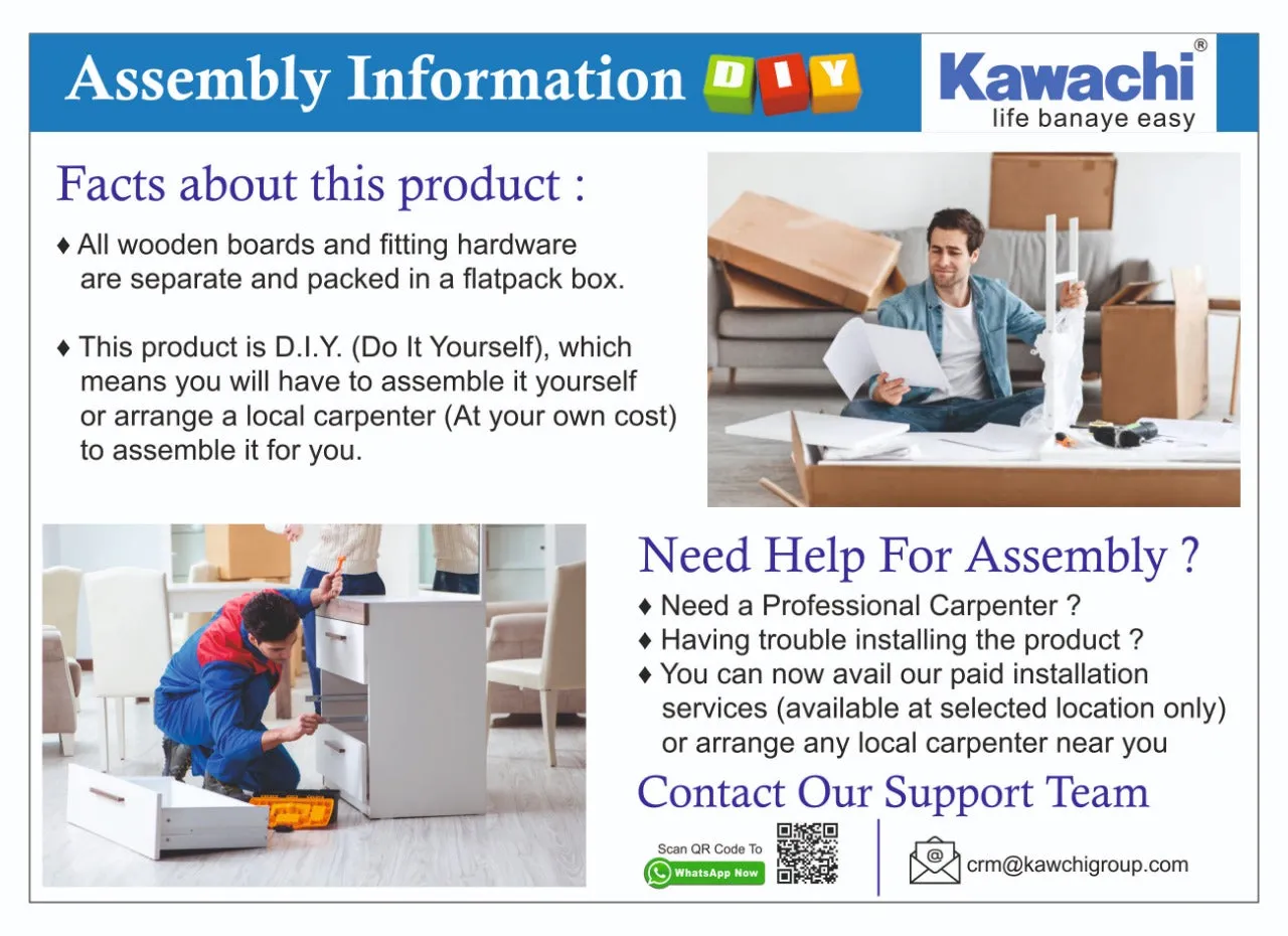 Kawachi Engineered MDF Wood Wall shelf Home Decor Items For Living Room Display Rack Storage Shelves Beige