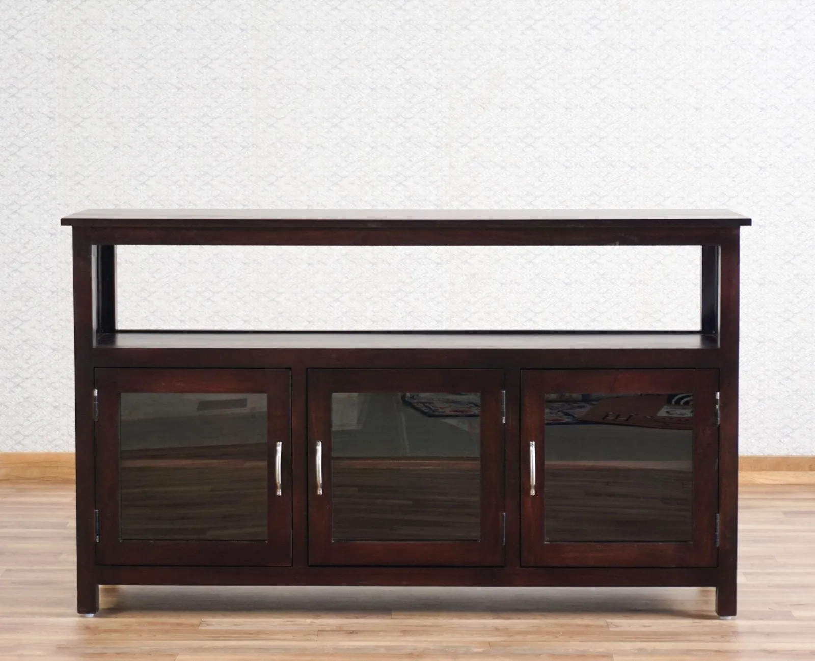 Kozhikode Sheesham Wood Three Door Kitchen Crockery Cabinet