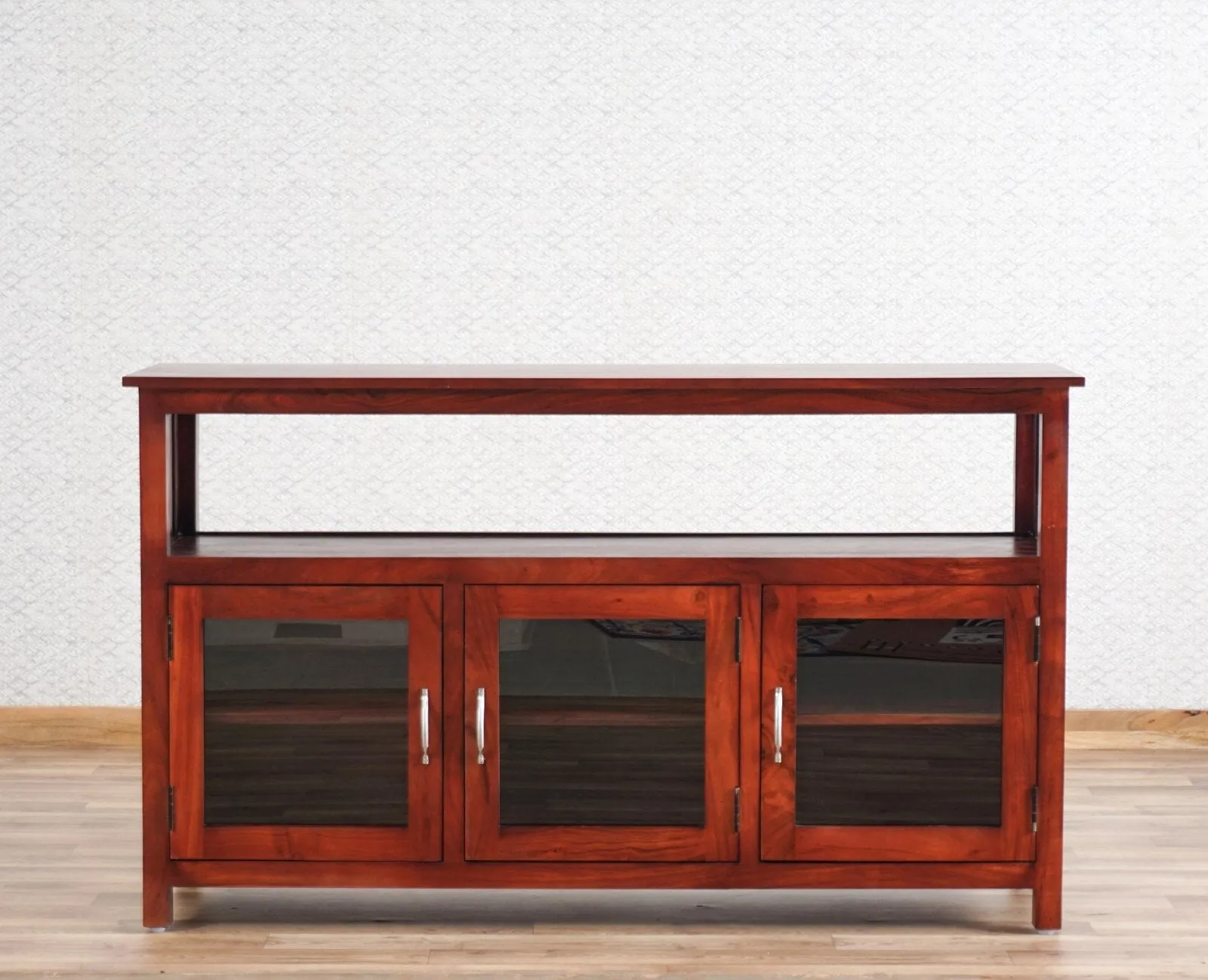 Kozhikode Sheesham Wood Three Door Kitchen Crockery Cabinet