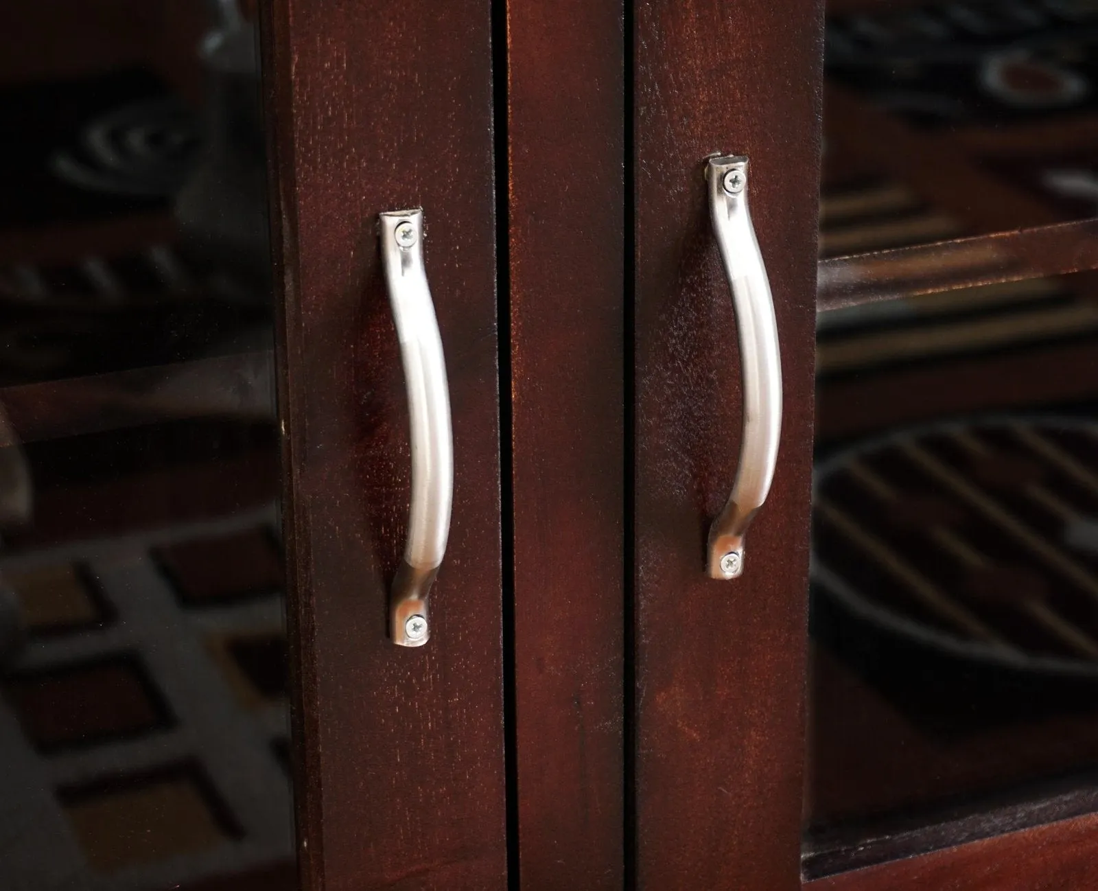 Kozhikode Sheesham Wood Three Door Kitchen Crockery Cabinet