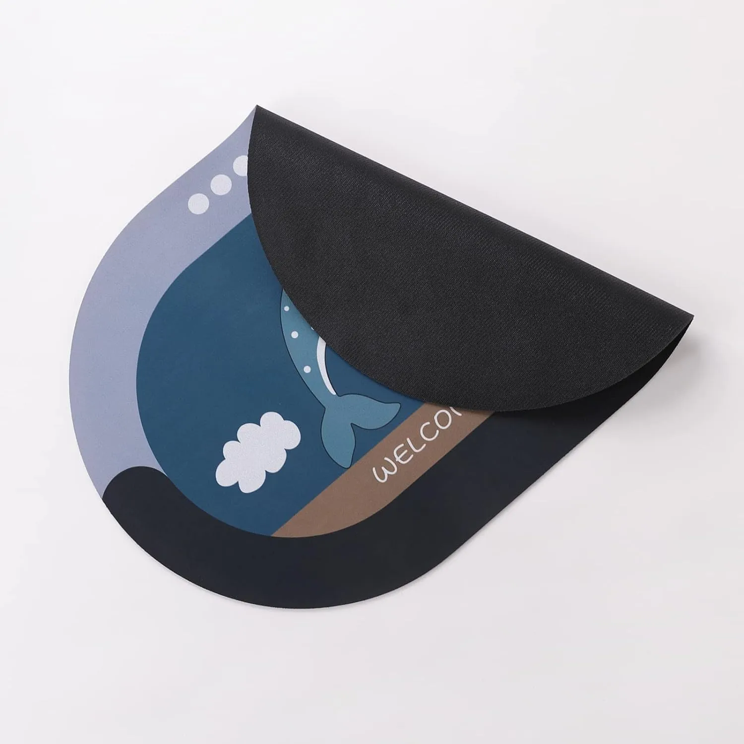 Kuber Industries Bath Mat | PVC Bathroom Mat | Shower Bath Mat | Floor Tub Mat | Diatom Mud Oval Mat | Anti-Skid Shower Bathroom Mat | CF-220821 | Multi