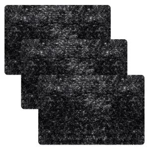 Kuber Industries Door Mat | Dust Trapper Mat | Door Entrance Mat | Anti-Skid Door Mat | Floor Mat for Home Entrance | Lexus Home Decor Mat | Entryway Door Mat | Pack of 3 | Gray