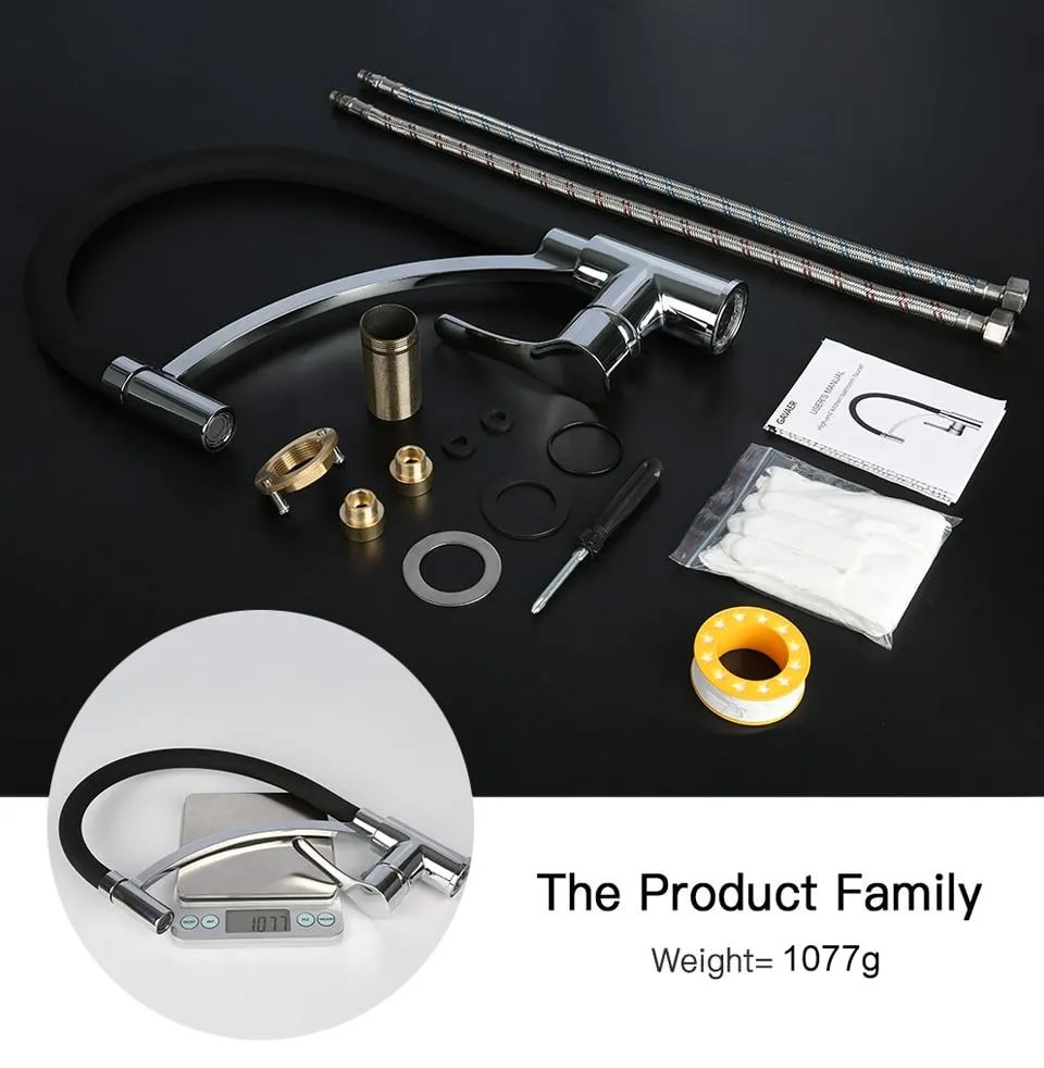 Lodge - Rotating Flexible Kitchen Faucet