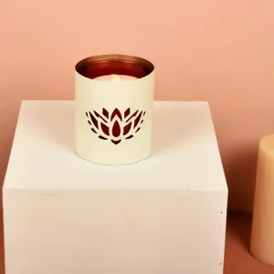 Lotus Votives Candle Holder | White | Set of 2
