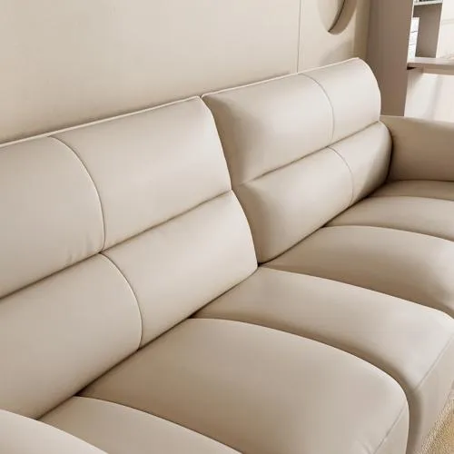 MATTHEW Leather Sofa with Movable Ottoman