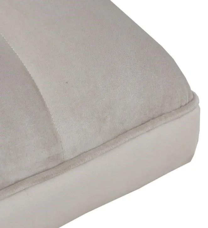 Milly Metal Bench In Velvet Grey Colour