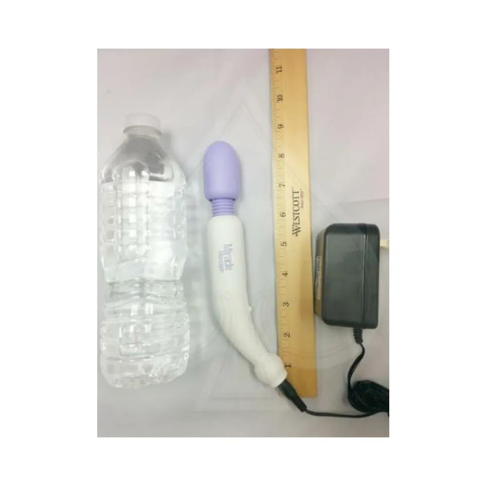 My Mini Miracle Massager Electric 2 Speed 120 Volt 8" - White/Purple