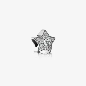 Pandora Pave Wishing Star Charm #791384CZ