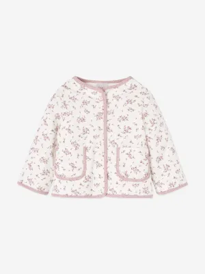 Paz Rodriguez Baby Girls Floral Jacket in White