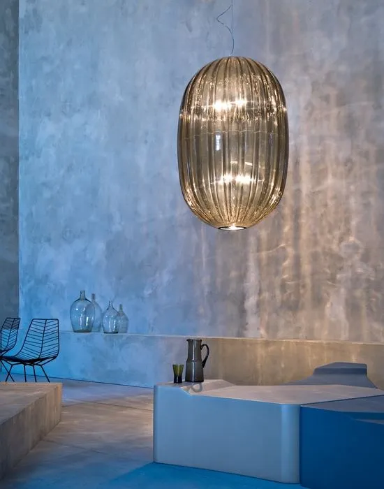 Plass pendant light