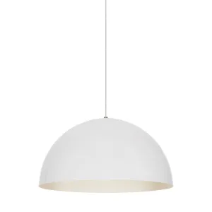 Powell Street 24 in. Pendant Light Black Finish White Cord
