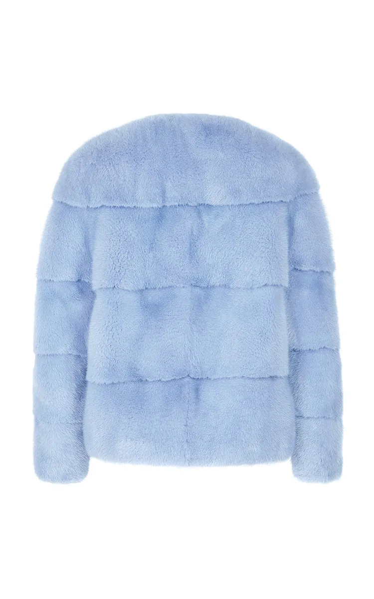 Sarah Mink Fur Jacket Cielo