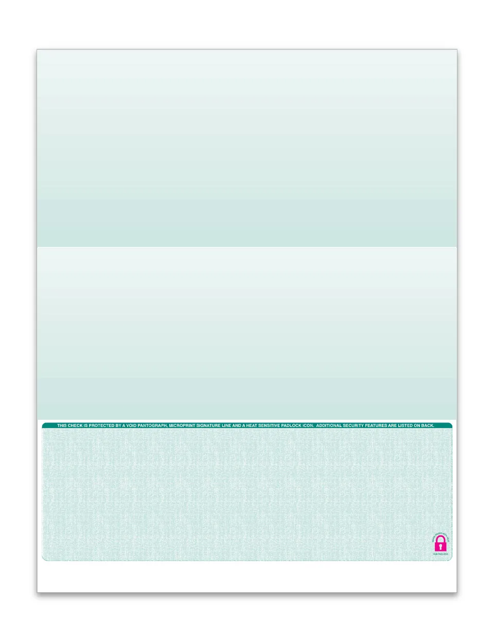 Security Check Pack with 13 Advanced Fraud Protection Measures, 9 Customizable Layouts - 24# Security Bond Paper - Flexible Top/Middle/Bottom Positions