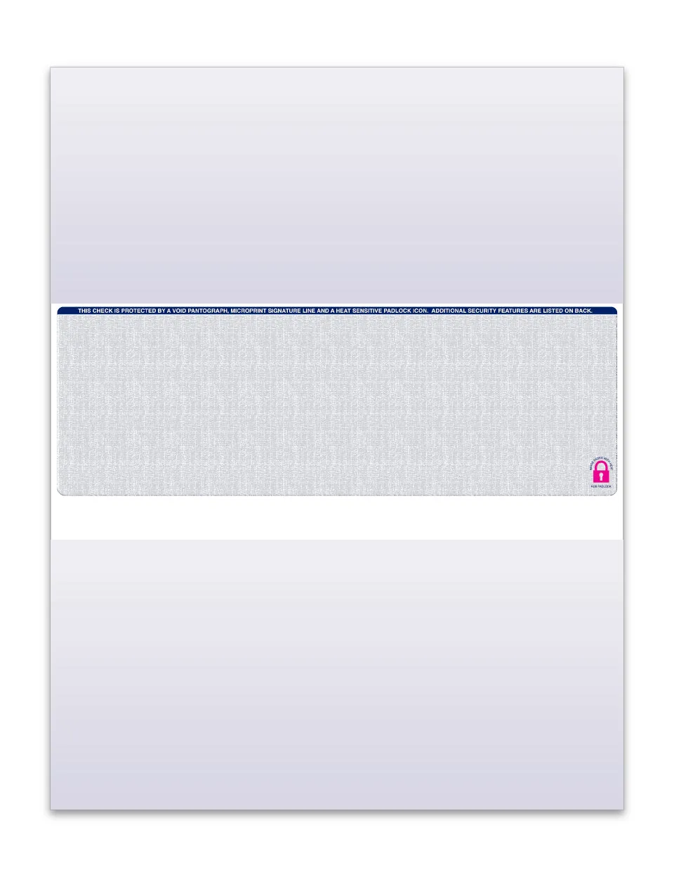 Security Check Pack with 13 Advanced Fraud Protection Measures, 9 Customizable Layouts - 24# Security Bond Paper - Flexible Top/Middle/Bottom Positions