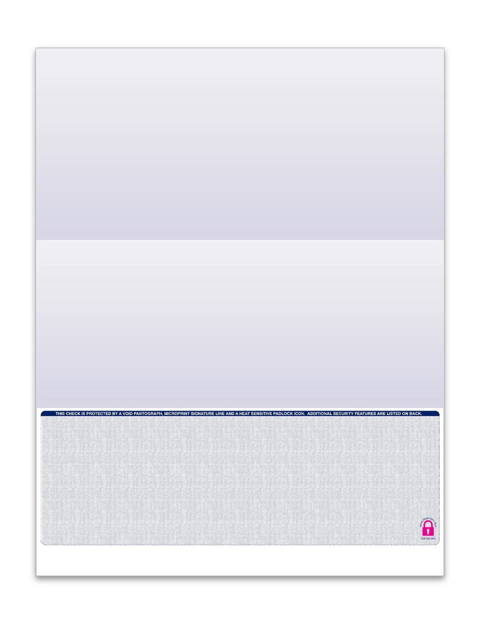 Security Check Pack with 13 Advanced Fraud Protection Measures, 9 Customizable Layouts - 24# Security Bond Paper - Flexible Top/Middle/Bottom Positions