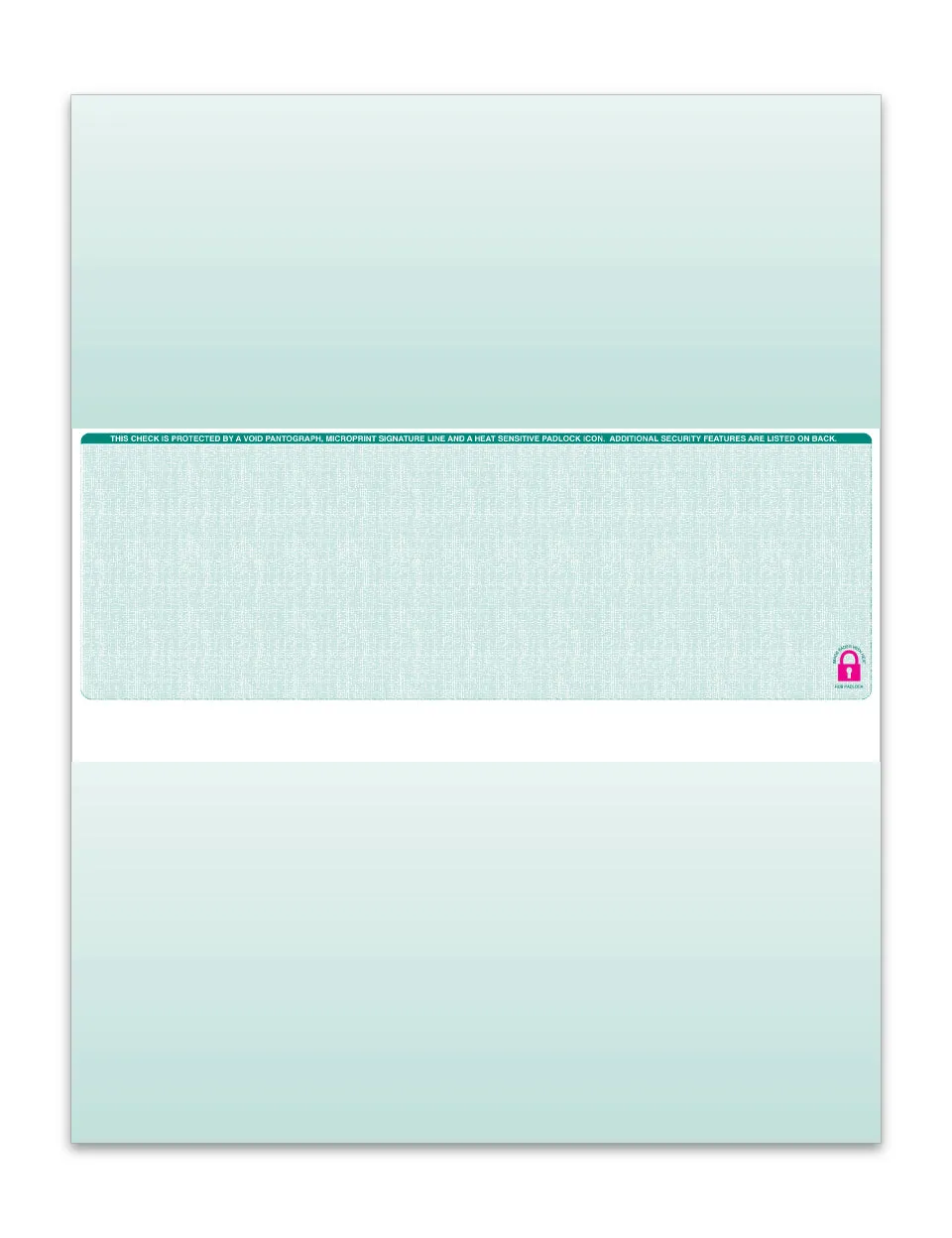 Security Check Pack with 13 Advanced Fraud Protection Measures, 9 Customizable Layouts - 24# Security Bond Paper - Flexible Top/Middle/Bottom Positions