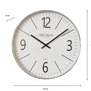 Sleek Chrome Clock