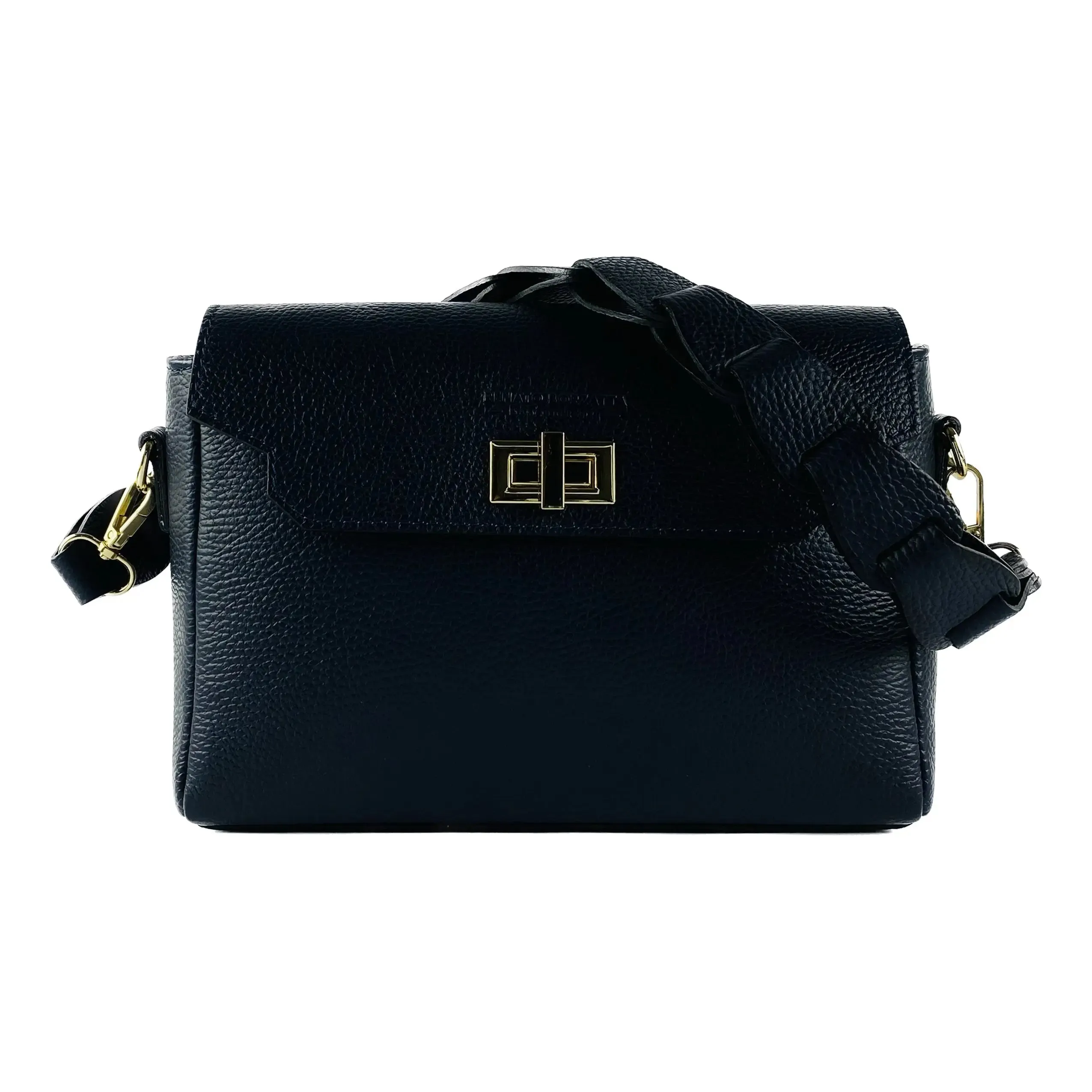 Sophisticated Italian Leather Crossbody Bag with Versatile Adjustable Strap - RB1003D