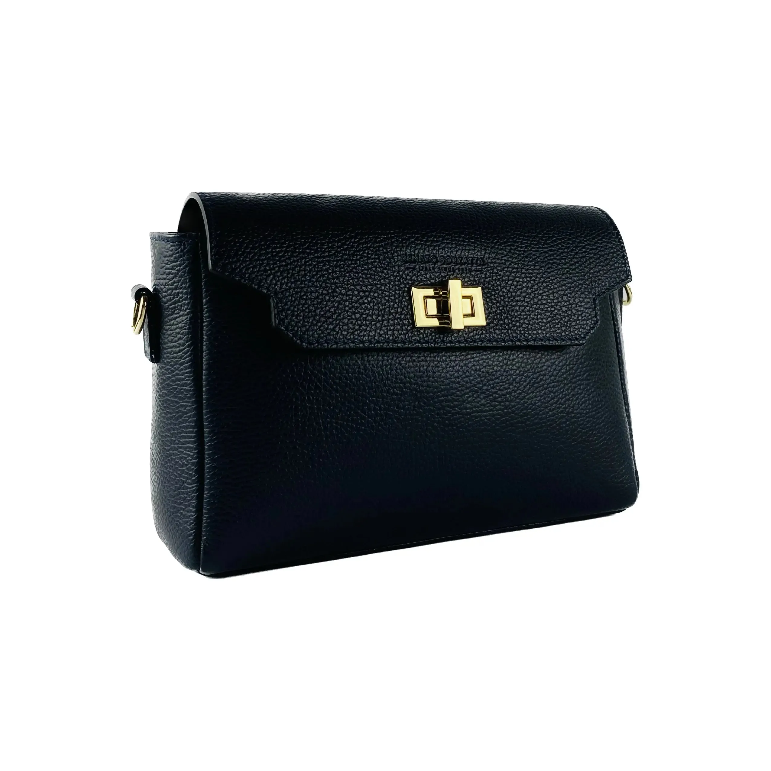 Sophisticated Italian Leather Crossbody Bag with Versatile Adjustable Strap - RB1003D