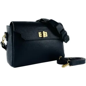 Sophisticated Italian Leather Crossbody Bag with Versatile Adjustable Strap - RB1003D