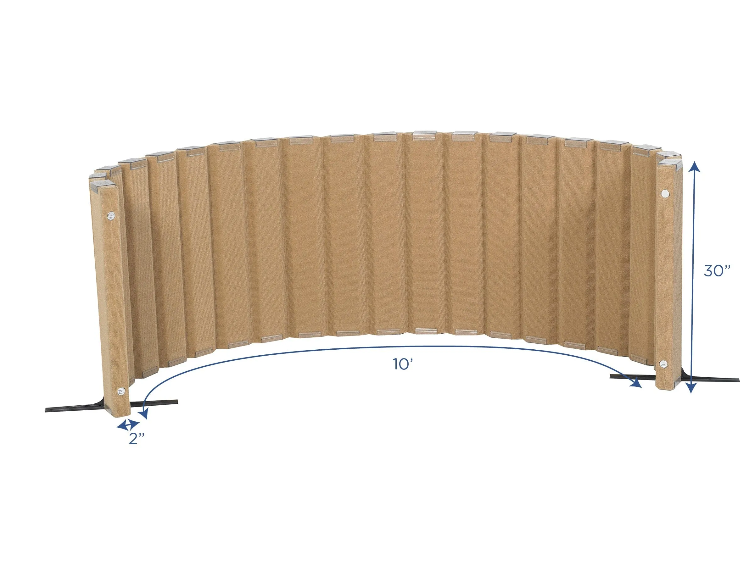 Sound Sponge® Quiet Divider® 30"H by 10'L Wall
