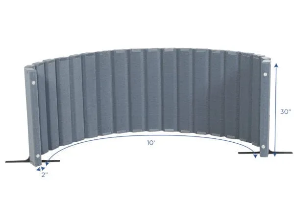 Sound Sponge® Quiet Divider® 30"H by 10'L Wall