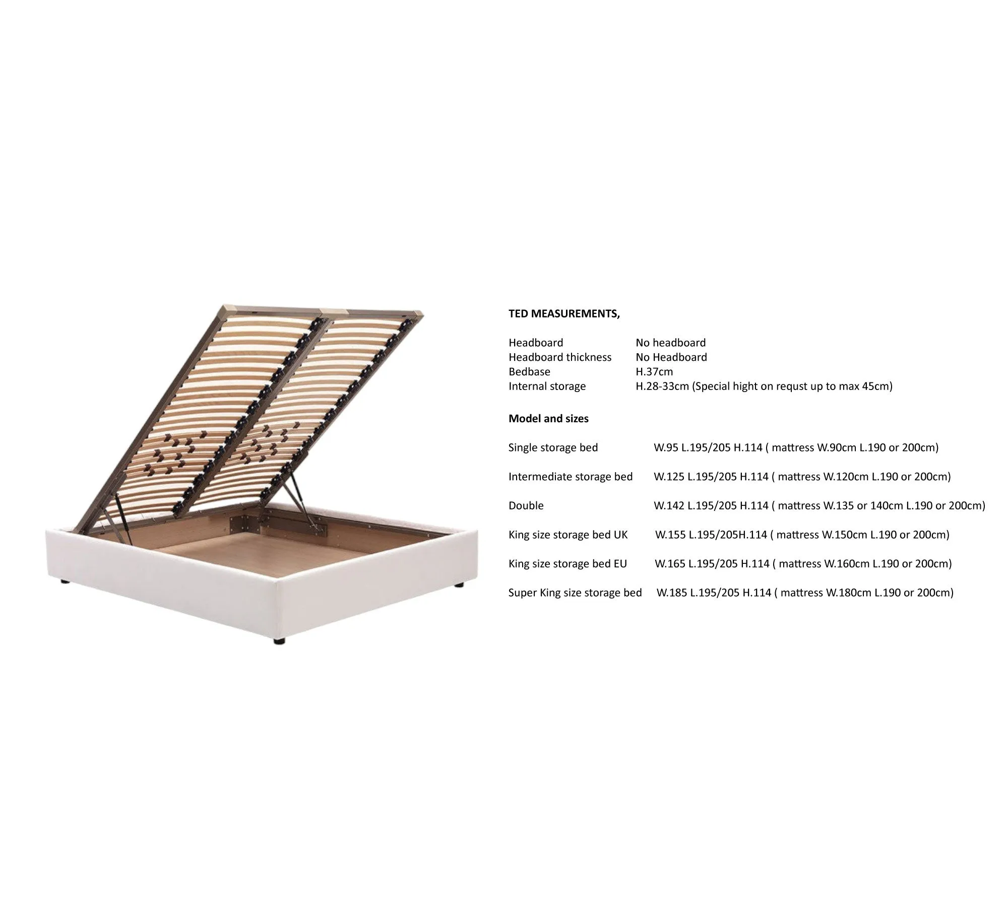 Ted Storage bed Ex-display