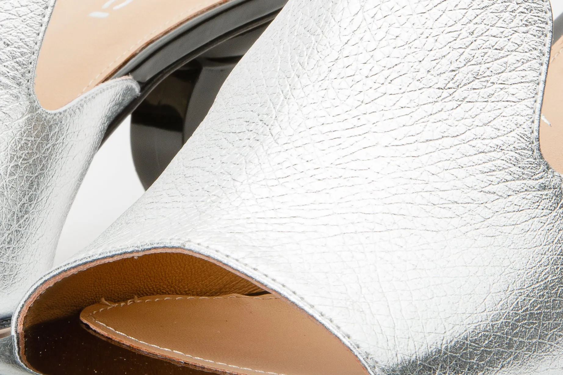 The Tory Silver Leather Women Sandal