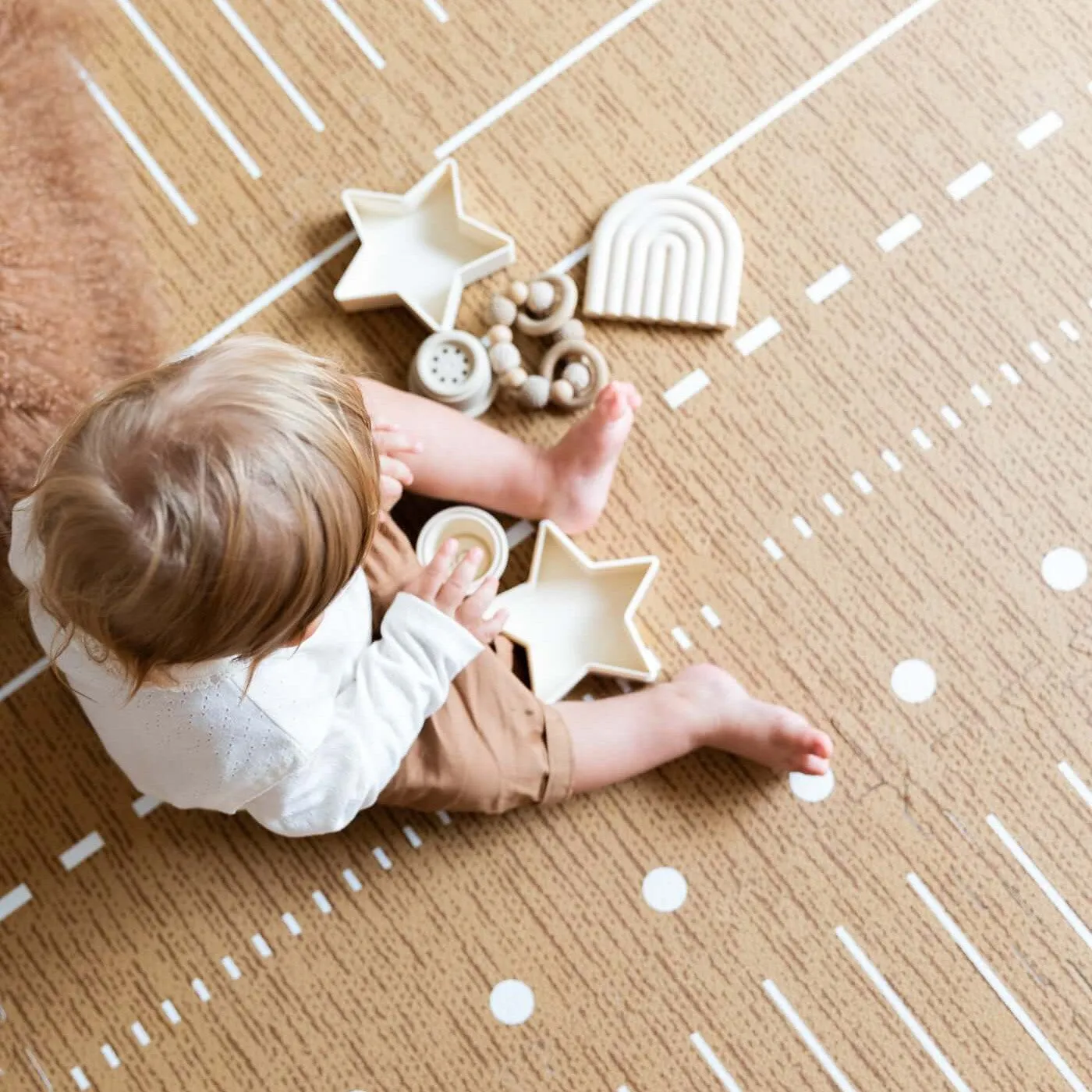 Toddlekind Premium Foam Playmats | Berber - Camel