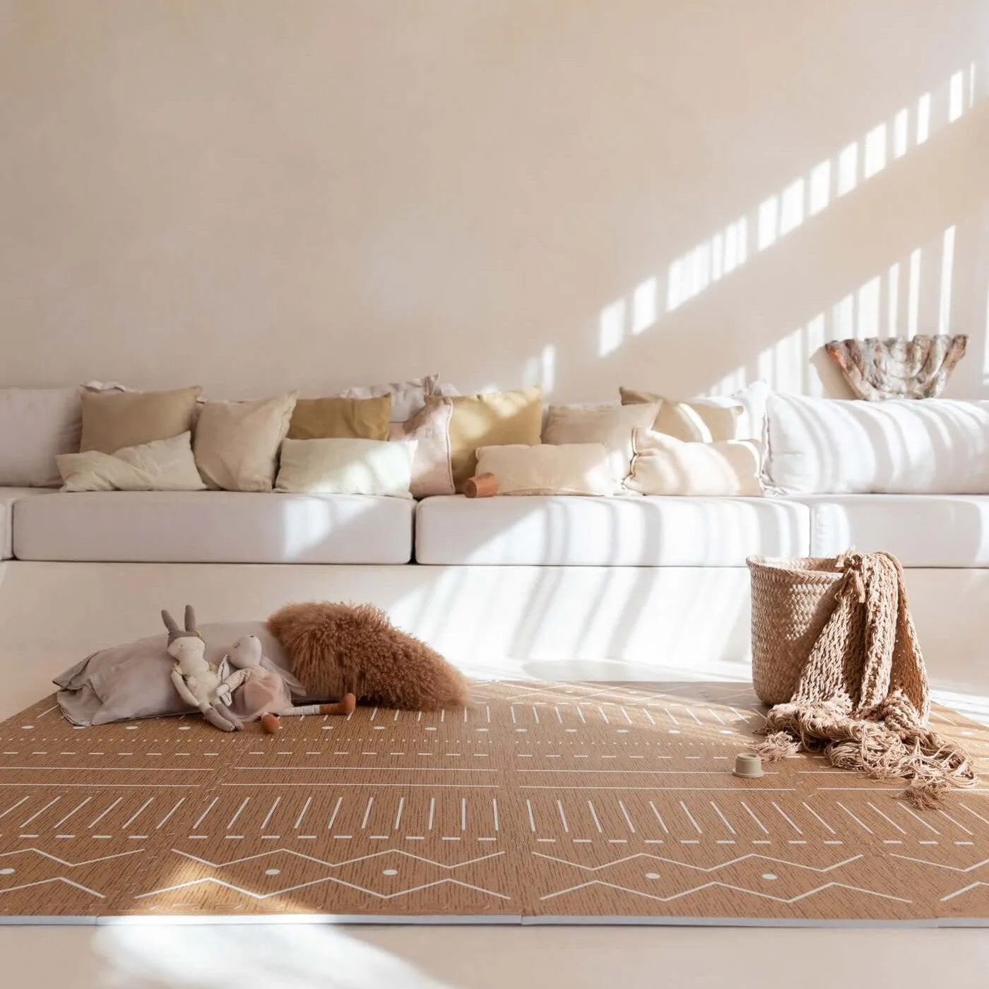 Toddlekind Premium Foam Playmats | Berber - Camel