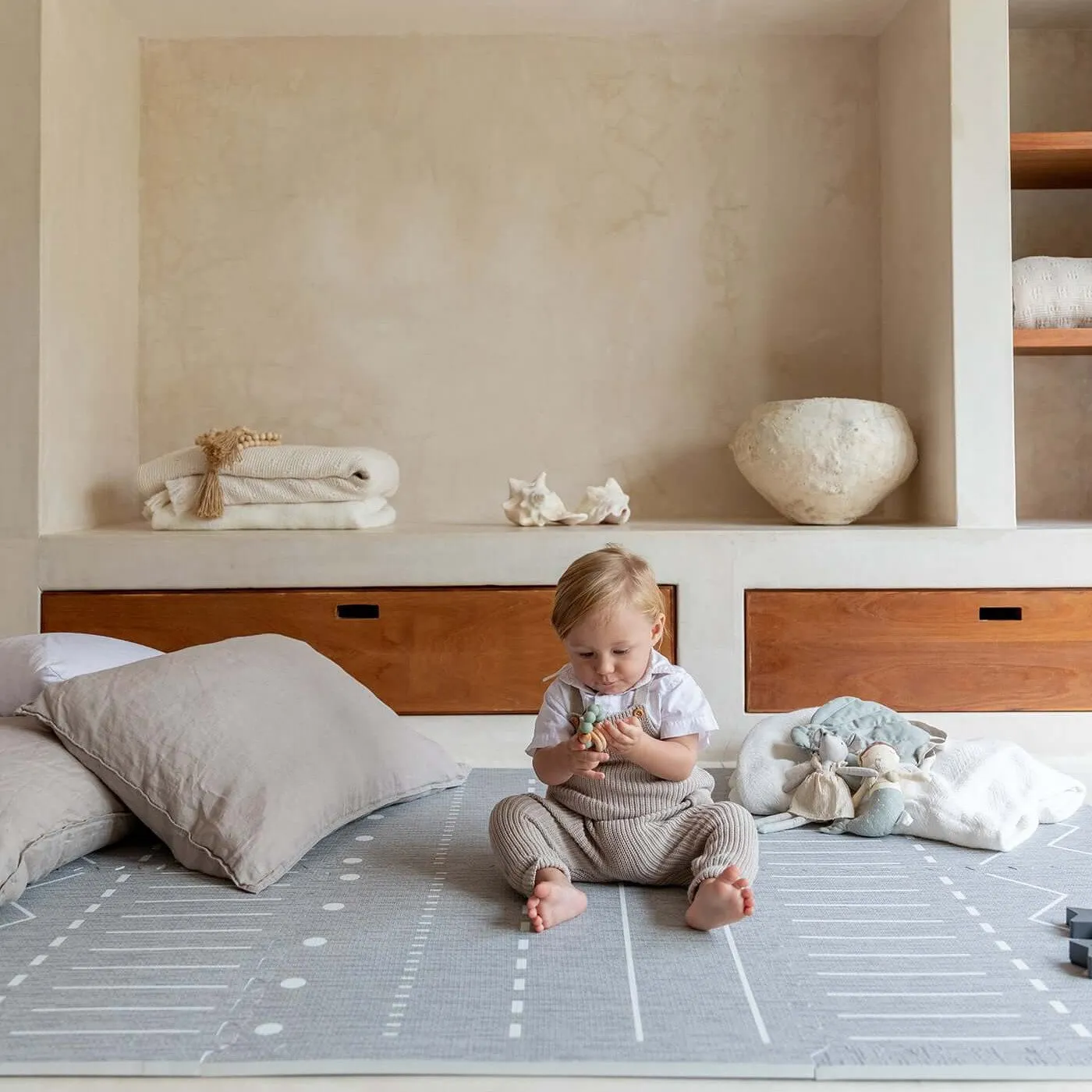 Toddlekind Premium Foam Playmats | Berber - Storm