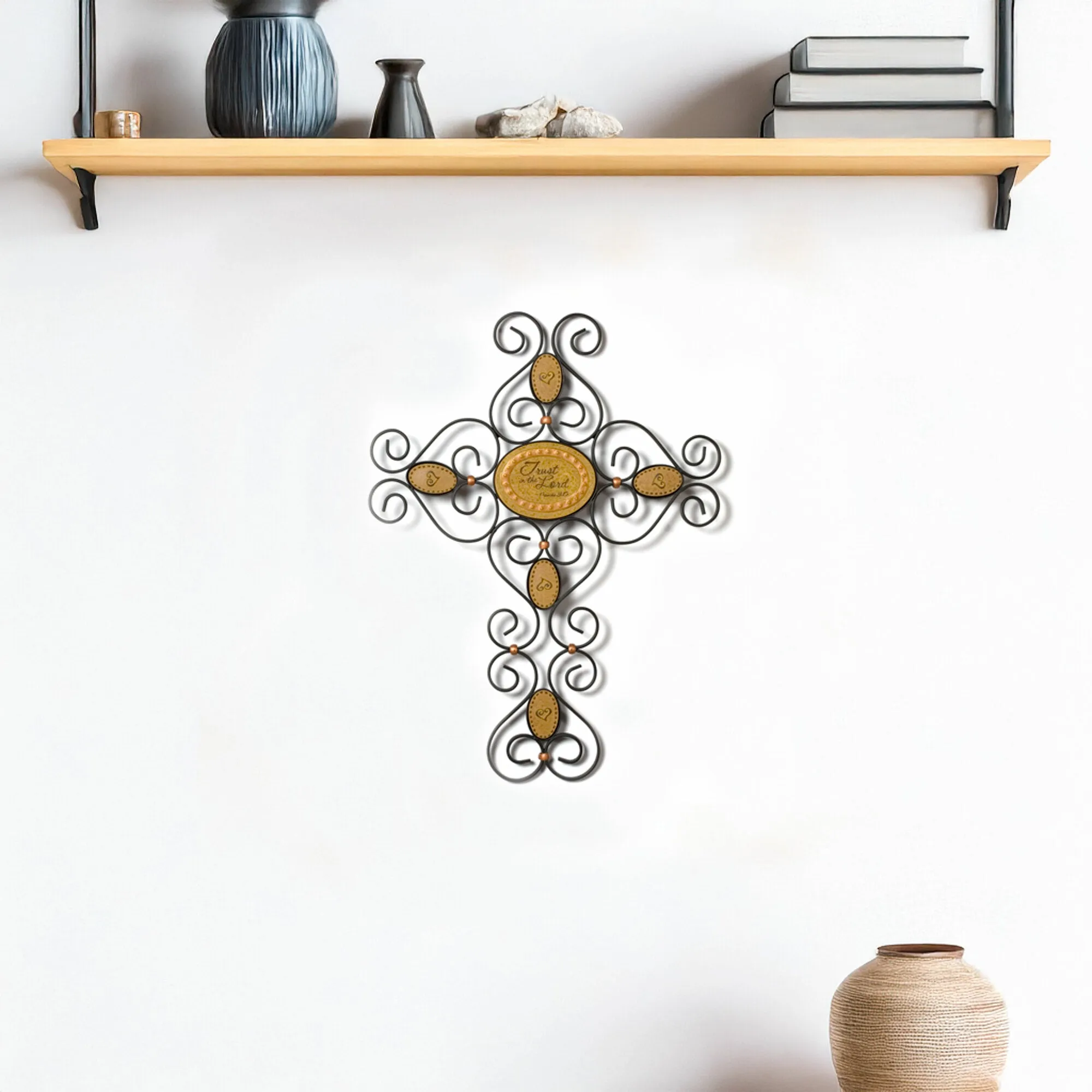 Trust in the Lord 9" Wall Hanging Cross