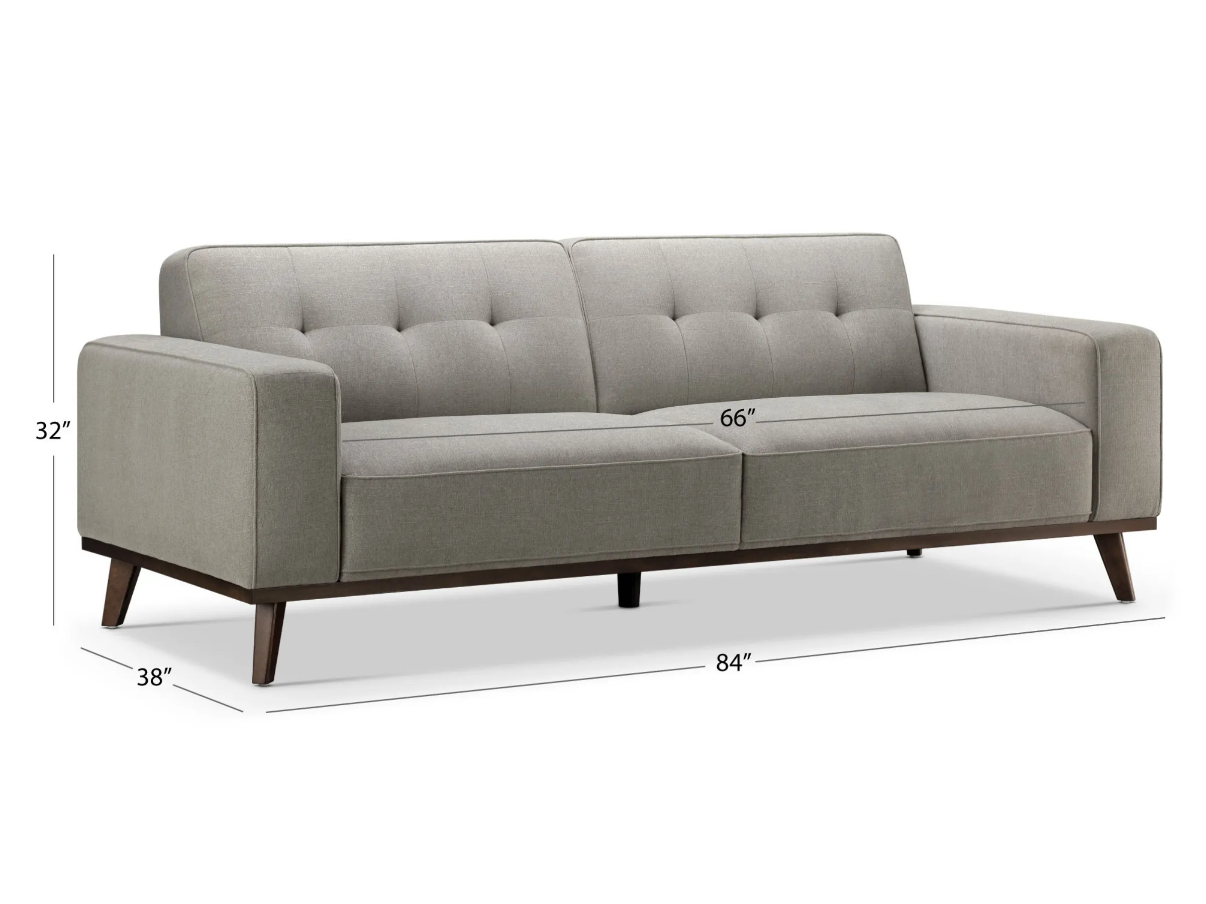 Vicenza Mid-Century Upholstered Sofa