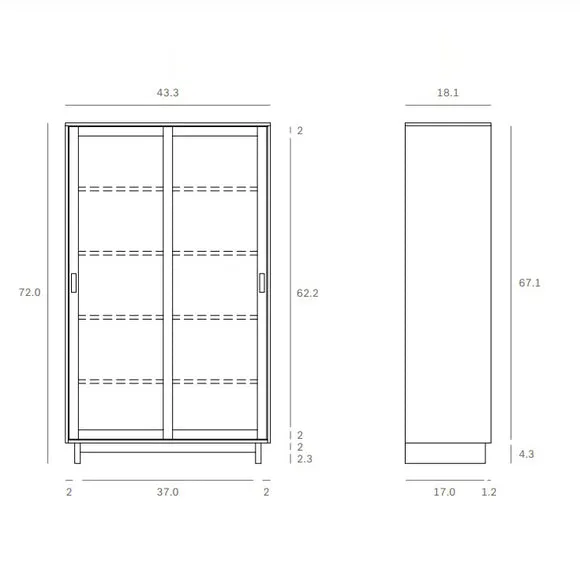 Wave Storage Cupboard