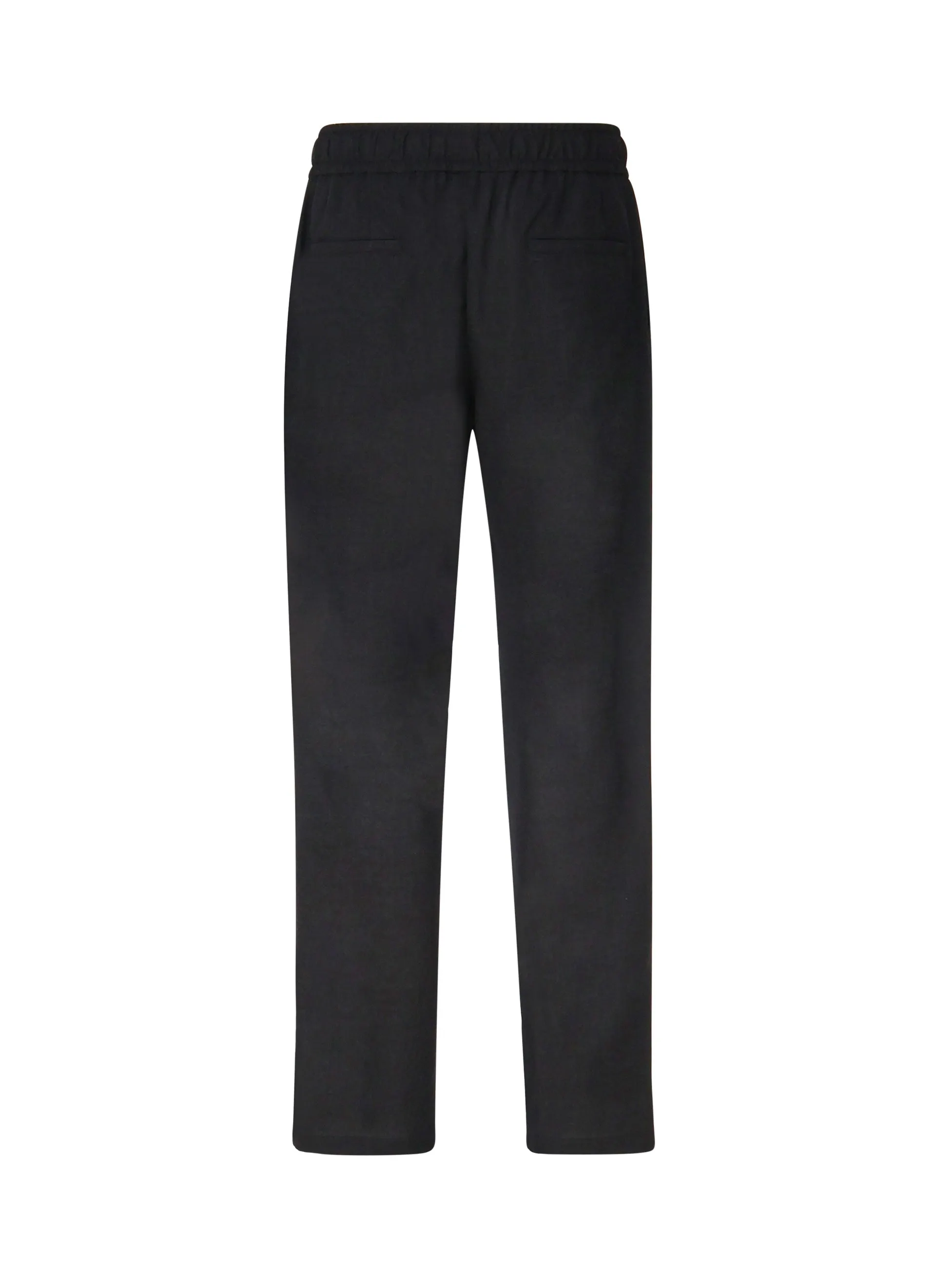 Wool Jogging Trousers Melange in Grey